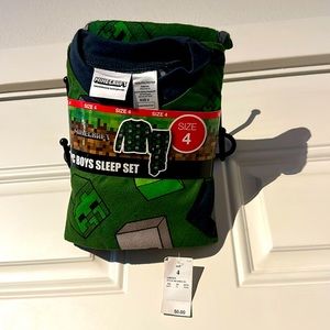 Minecraft 2pc pajama set